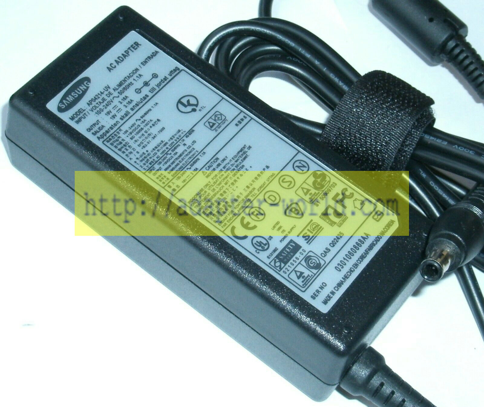 *Brand NEW*SAMSUNG AP04214-UV 19V 3.16A AC/DC ADAPTER POWER SUPPLY